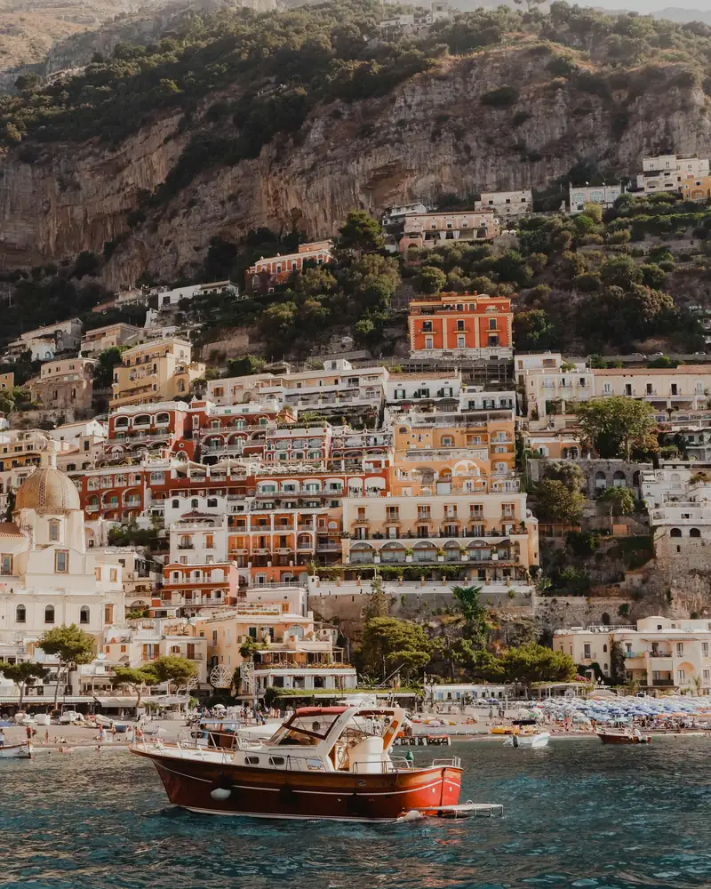 Positano from the water